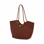 Artisan Leather – Woven Leather Tote Bag L – Brown