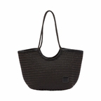 Artisan Leather – Woven Leather Tote Bag L – Black