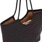Artisan Leather – Woven Leather Tote Bag L – Black