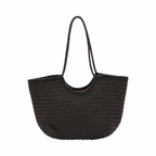 Artisan Leather – Woven Leather Tote Bag L – Black