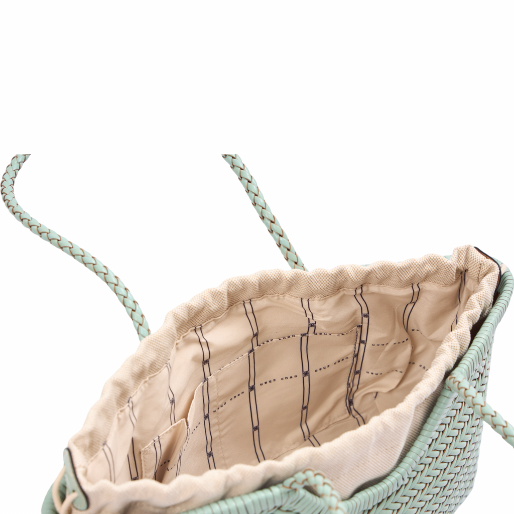 Artisan Leather – Woven Leather Tote Bag L – Blue