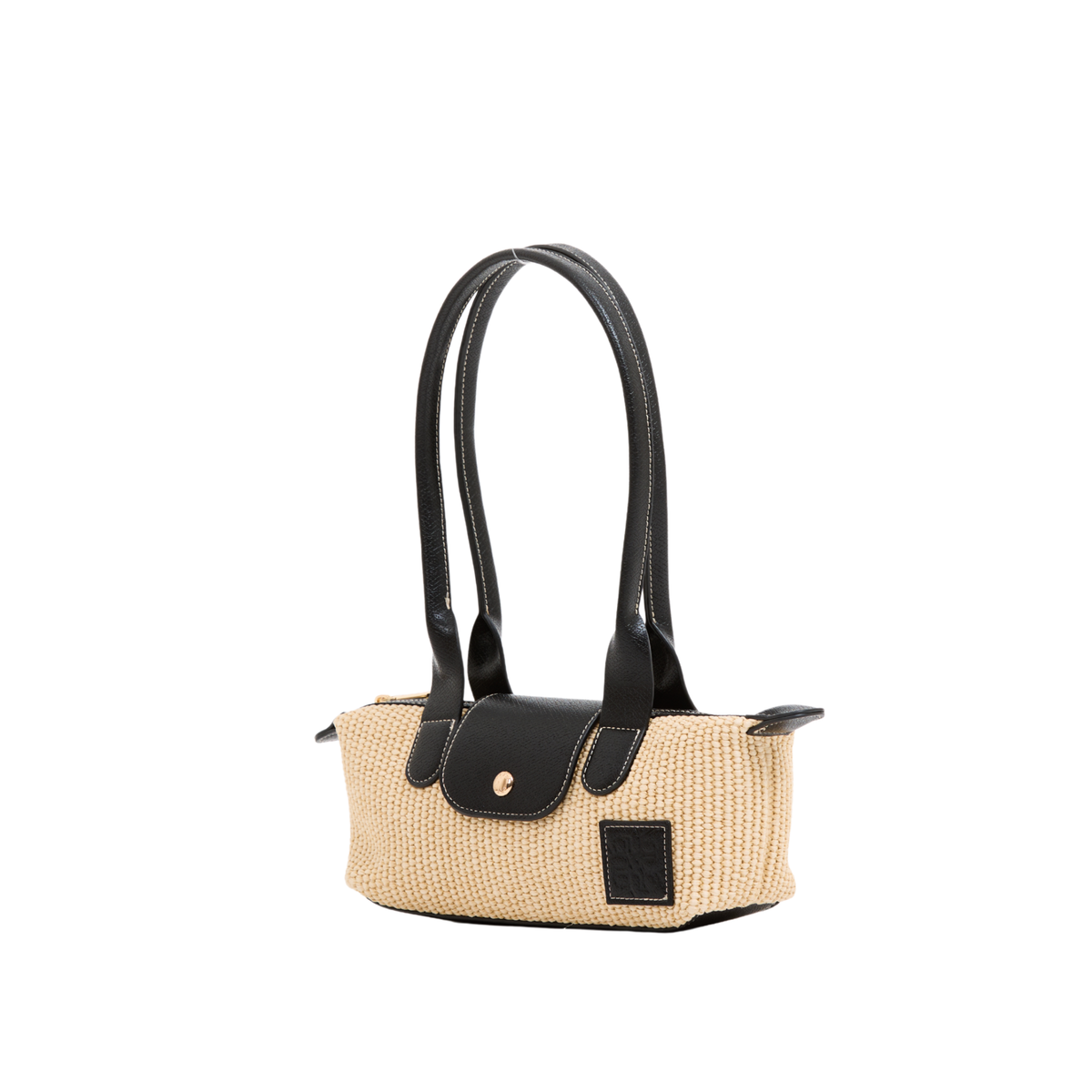 Resort Weave – Mini Shoulder Bag – Black
