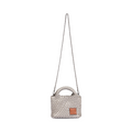 Signature Weave – Hobo Crossbody Bag S – Silver