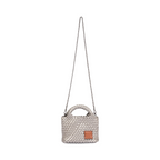 Signature Weave – Hobo Crossbody Bag S – Silver