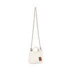 Signature Weave – Hobo Crossbody Bag S – White