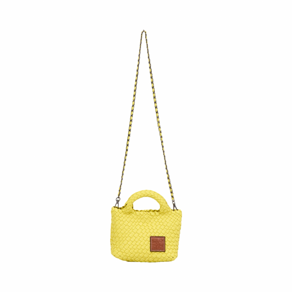 Signature Weave – Hobo Crossbody Bag S – Yellow
