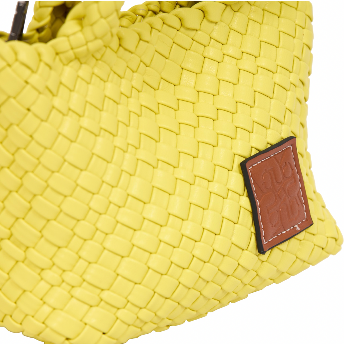 Signature Weave – Hobo Crossbody Bag S – Yellow