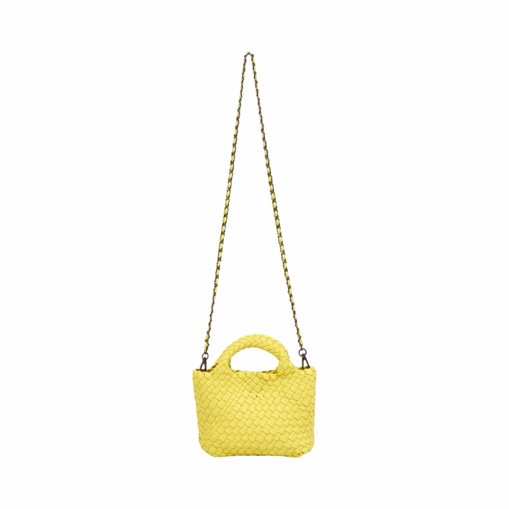 Signature Weave – Hobo Crossbody Bag S – Yellow
