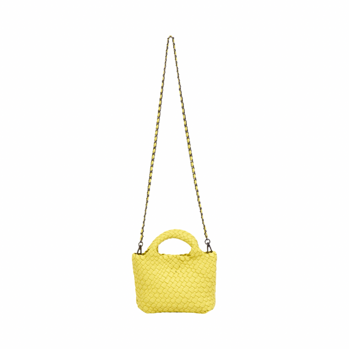 Signature Weave – Hobo Crossbody Bag S – Yellow
