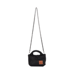 Signature Weave – Hobo Crossbody Bag S – Black
