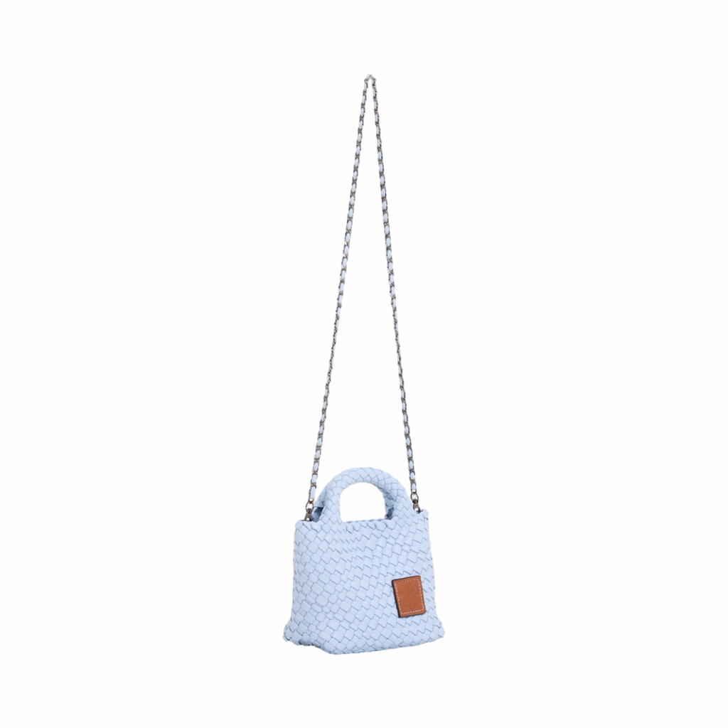 Signature Weave – Hobo Crossbody Bag S – Baby Blue