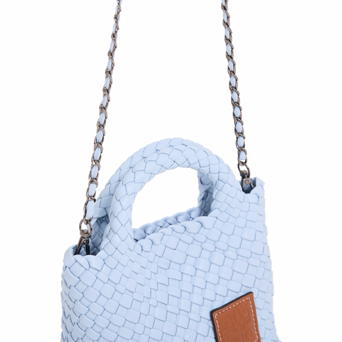 Signature Weave – Hobo Crossbody Bag S – Baby Blue