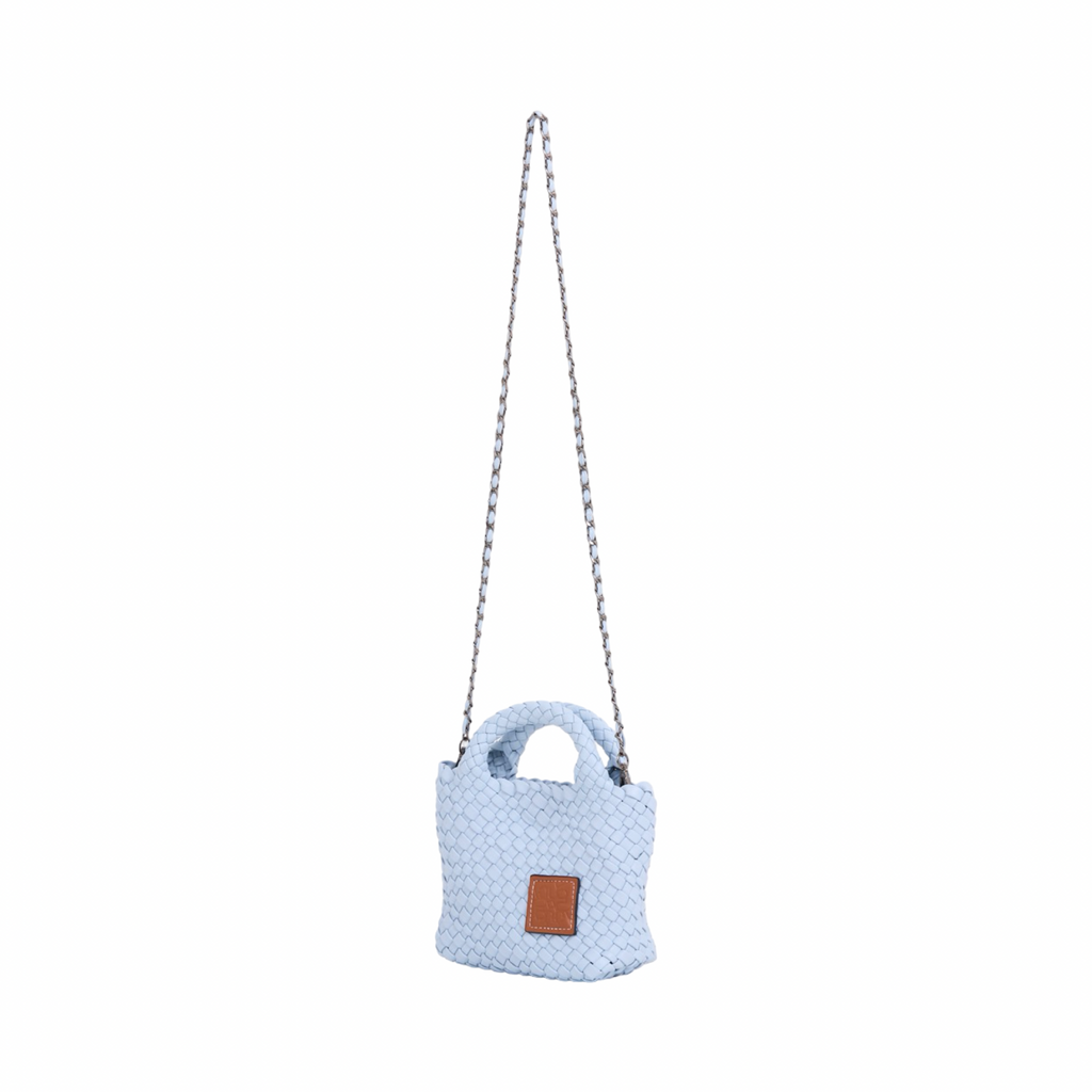 Signature Weave – Hobo Crossbody Bag S – Baby Blue