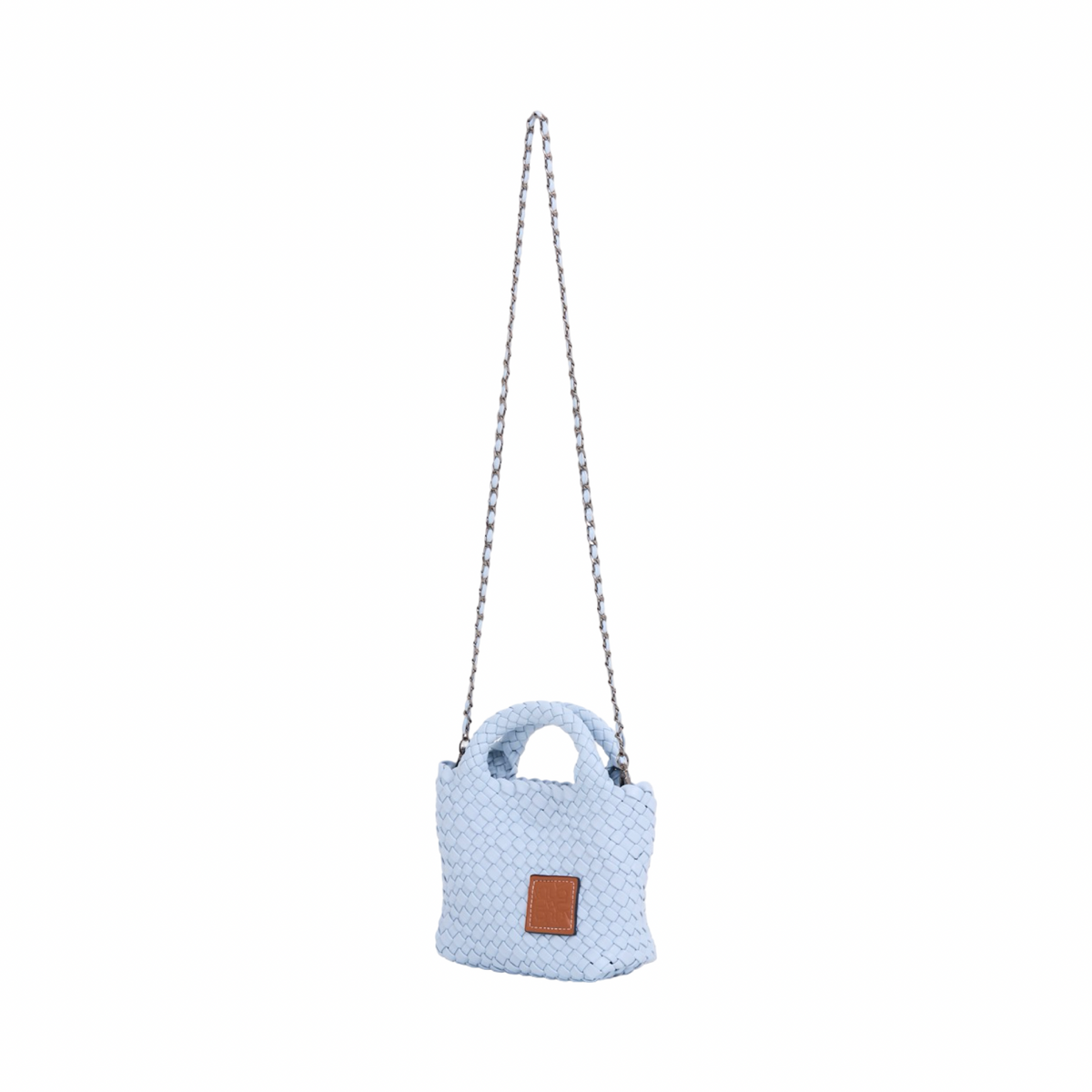 Signature Weave – Hobo Crossbody Bag S – Baby Blue