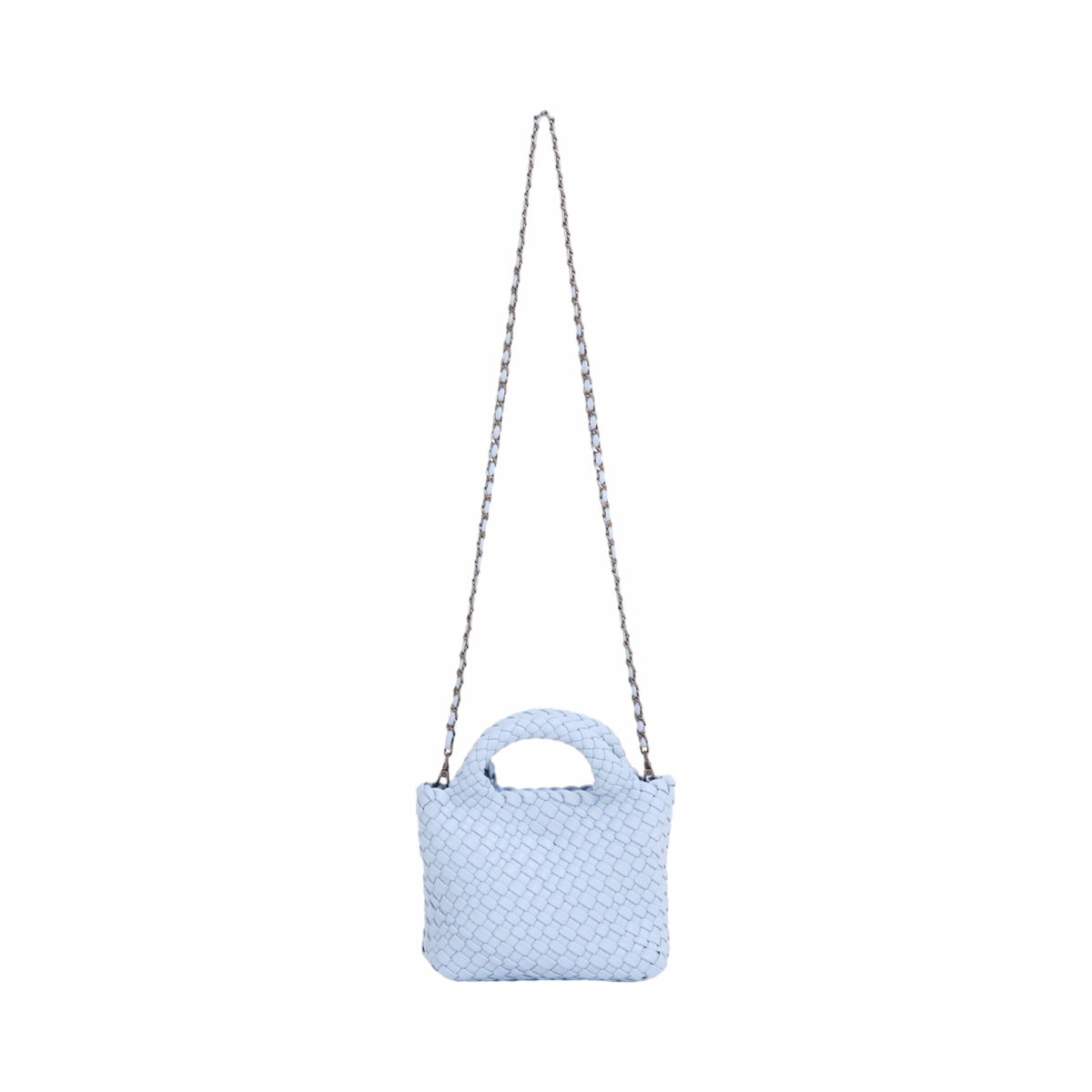 Signature Weave – Hobo Crossbody Bag S – Baby Blue
