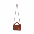 Signature Weave – Hobo Crossbody Bag S – Cinnamon Brown