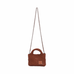 Signature Weave – Hobo Crossbody Bag S – Cinnamon Brown
