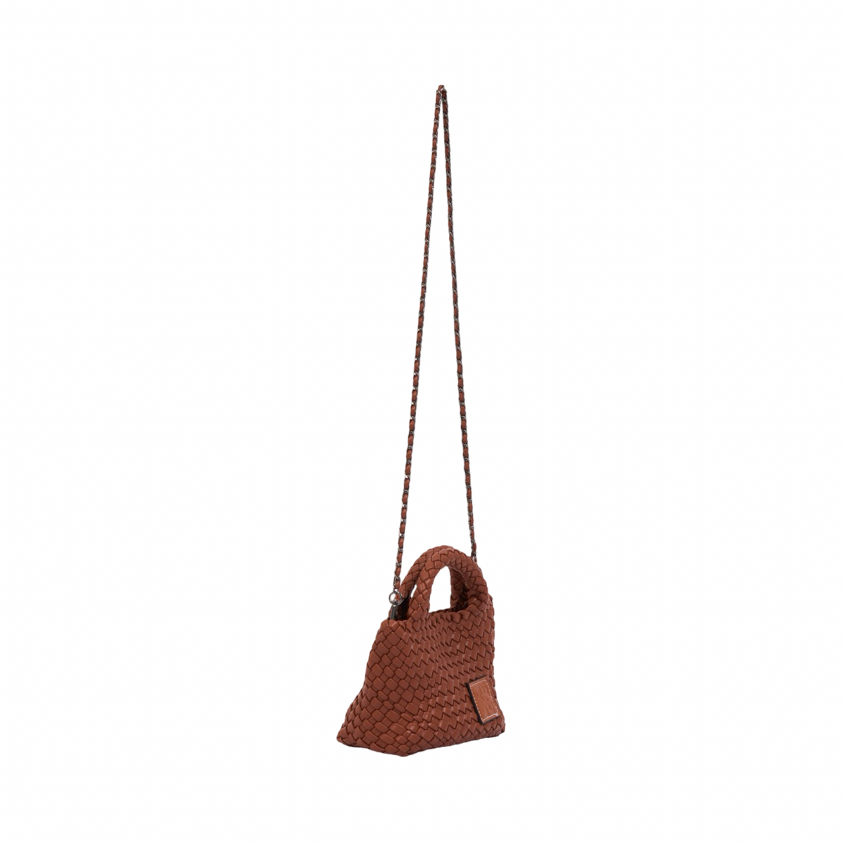 Signature Weave – Hobo Crossbody Bag S – Cinnamon Brown
