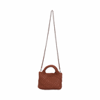Signature Weave – Hobo Crossbody Bag S – Cinnamon Brown
