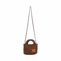 Signature Weave – Hobo Crossbody Bag S – Chestnut