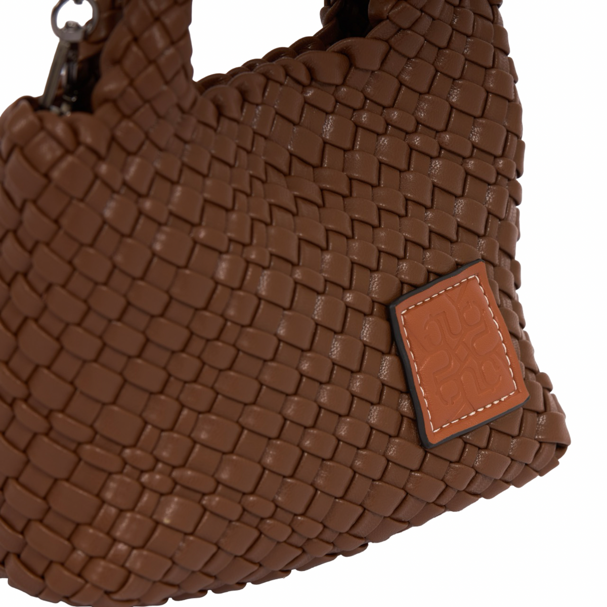 Signature Weave – Hobo Crossbody Bag S – Chestnut