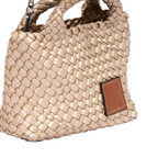 Signature Weave – Hobo Crossbody Bag S – Gold
