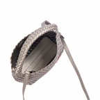 Signature Weave – Hobo Bag M – Silver
