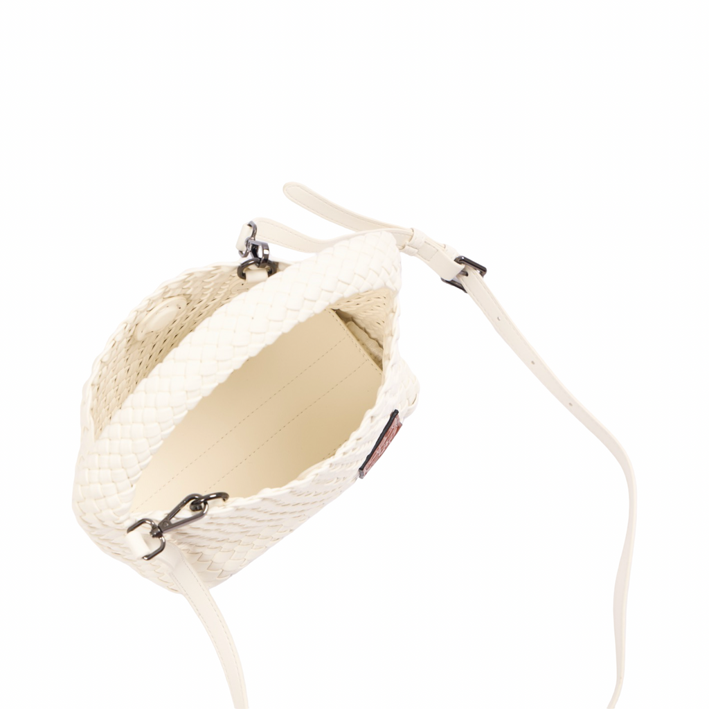Signature Weave – Hobo Bag L – White