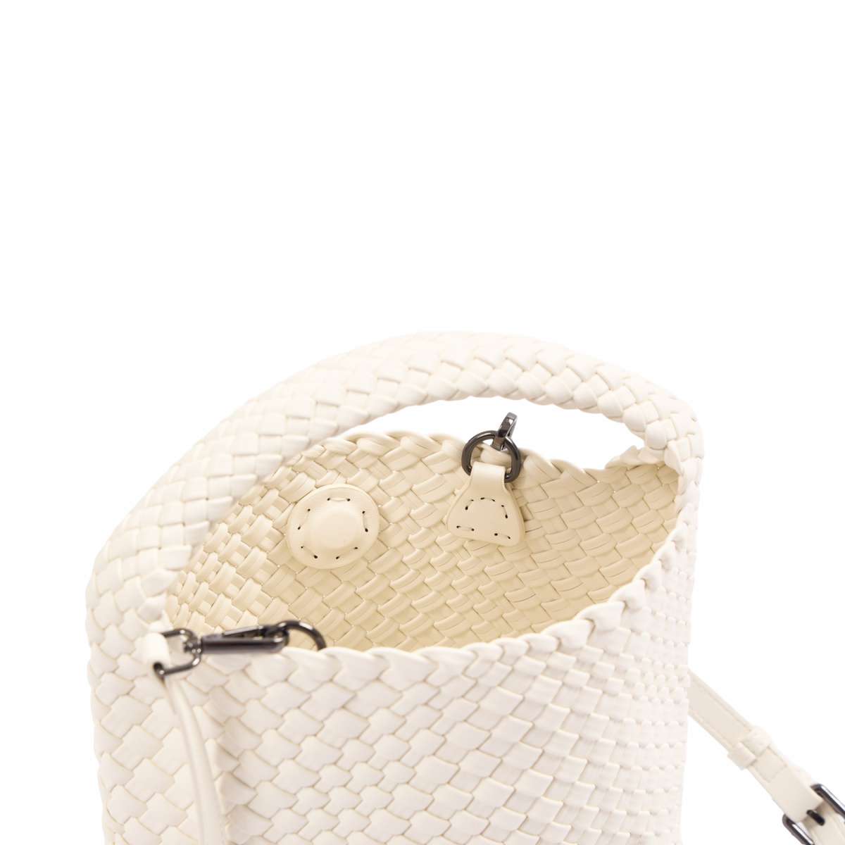 Signature Weave – Hobo Bag L – White