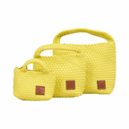 Signature Weave – Hobo Bag M – Yellow