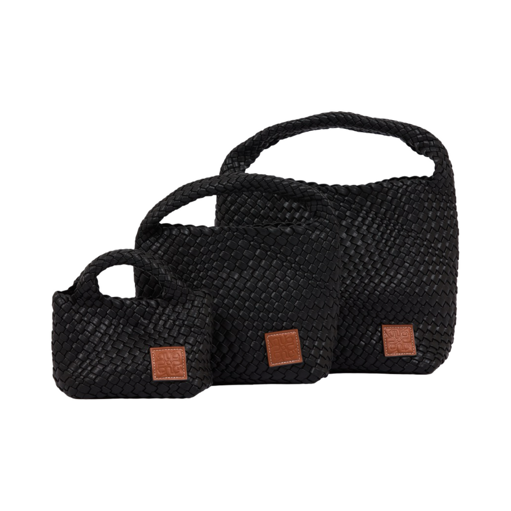 Signature Weave – Hobo Bag M – Black