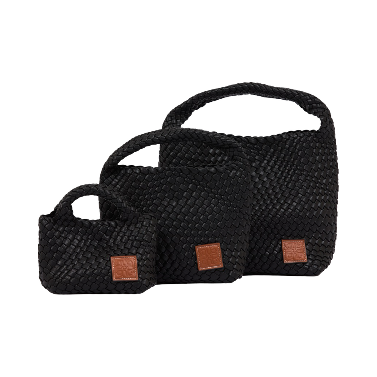 Signature Weave – Hobo Bag M – Black