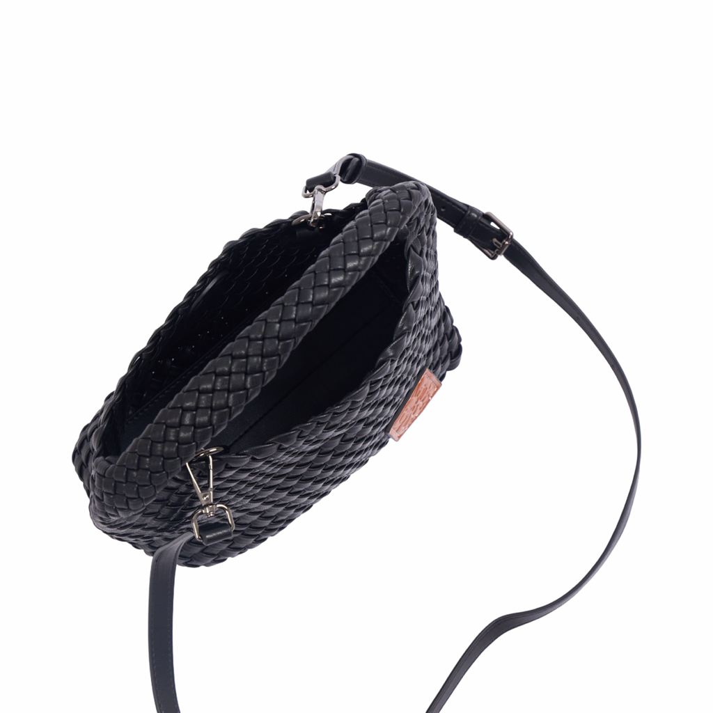 Signature Weave – Hobo Bag M – Black