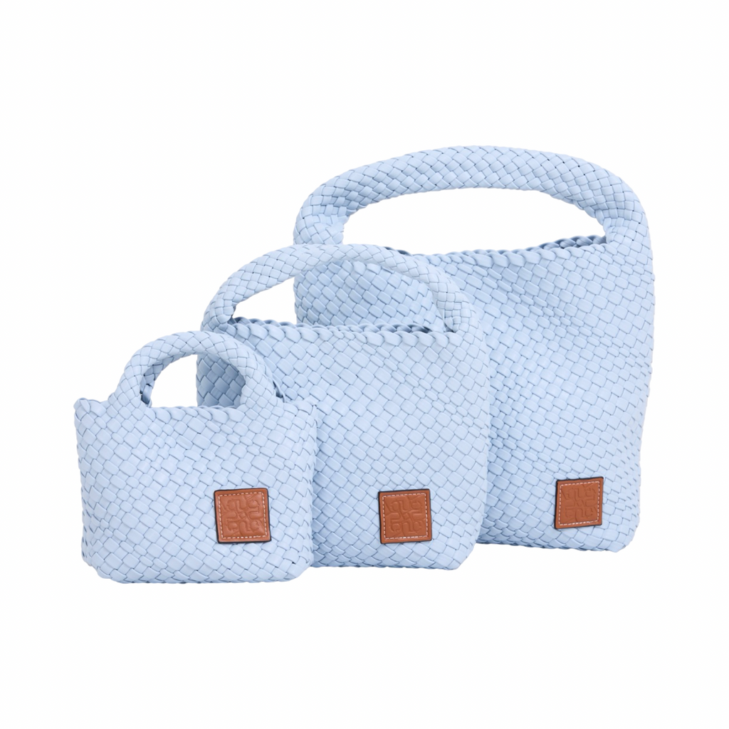 Signature Weave – Hobo Bag M – Baby Blue