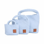 Signature Weave – Hobo Bag M – Baby Blue