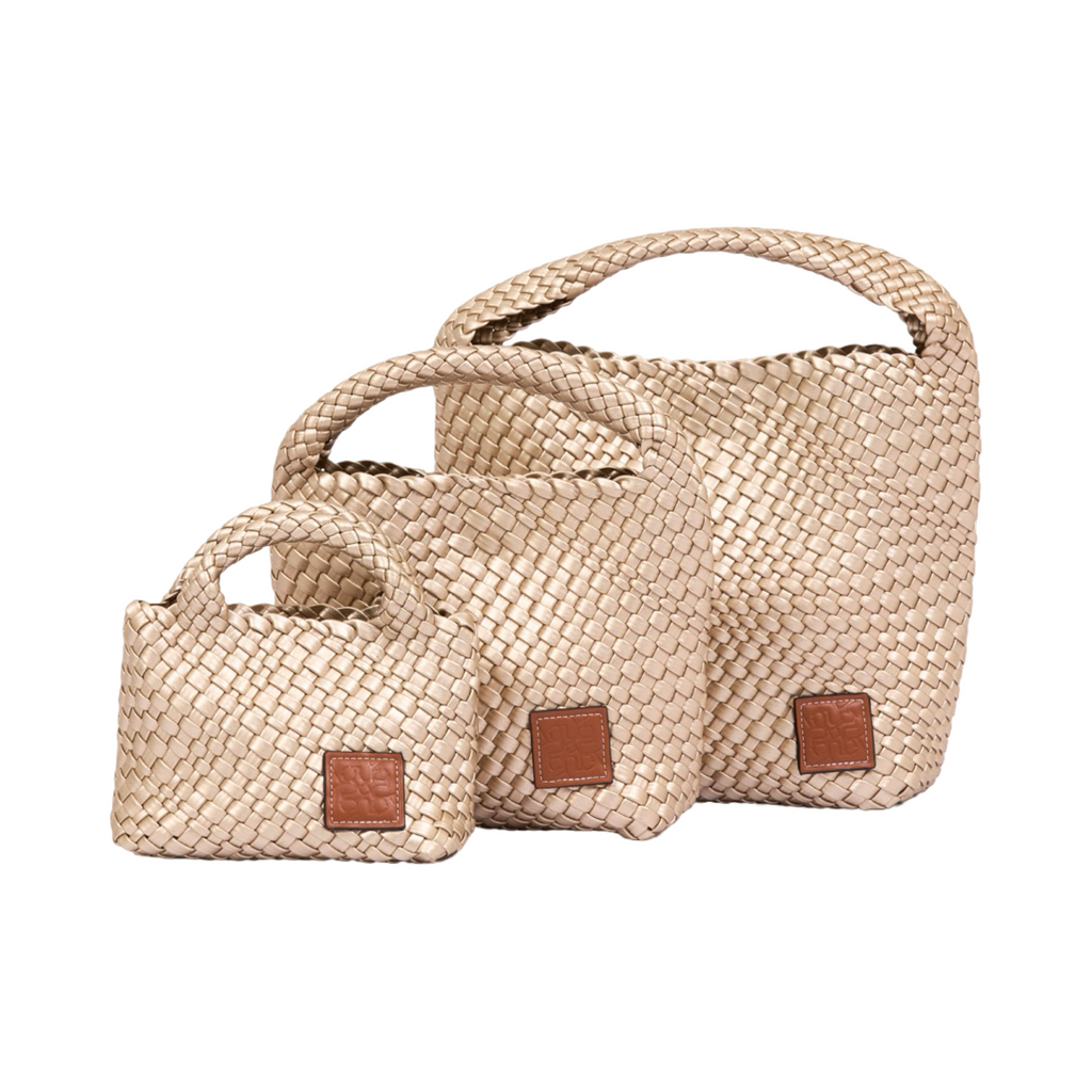 Signature Weave – Hobo Bag M – Gold