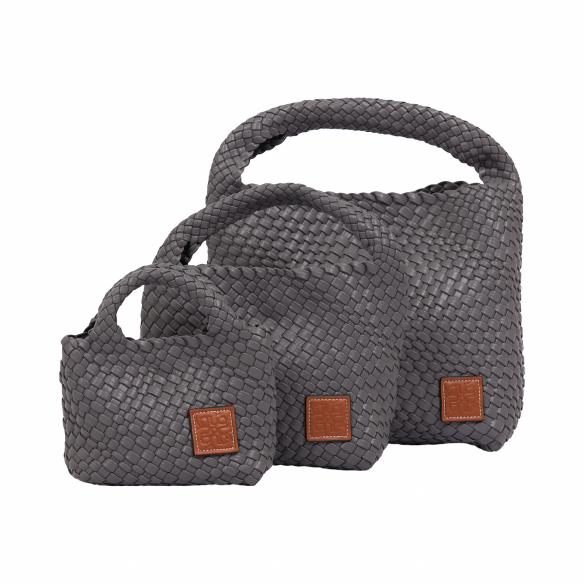 Signature Weave – Hobo Bag M – Grey