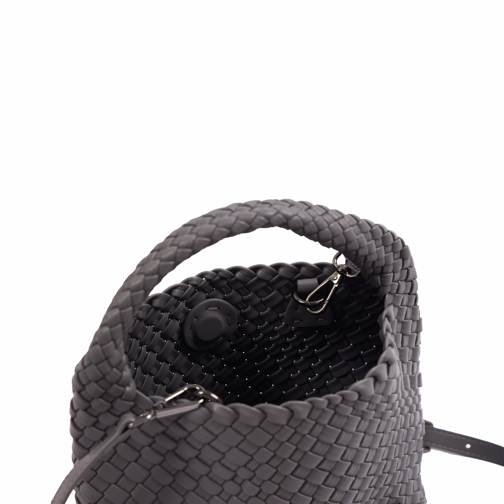 Signature Weave – Hobo Bag M – Grey
