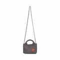 Signature Weave – Hobo Crossbody Bag S – Grey