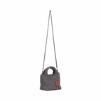 Signature Weave – Hobo Crossbody Bag S – Grey