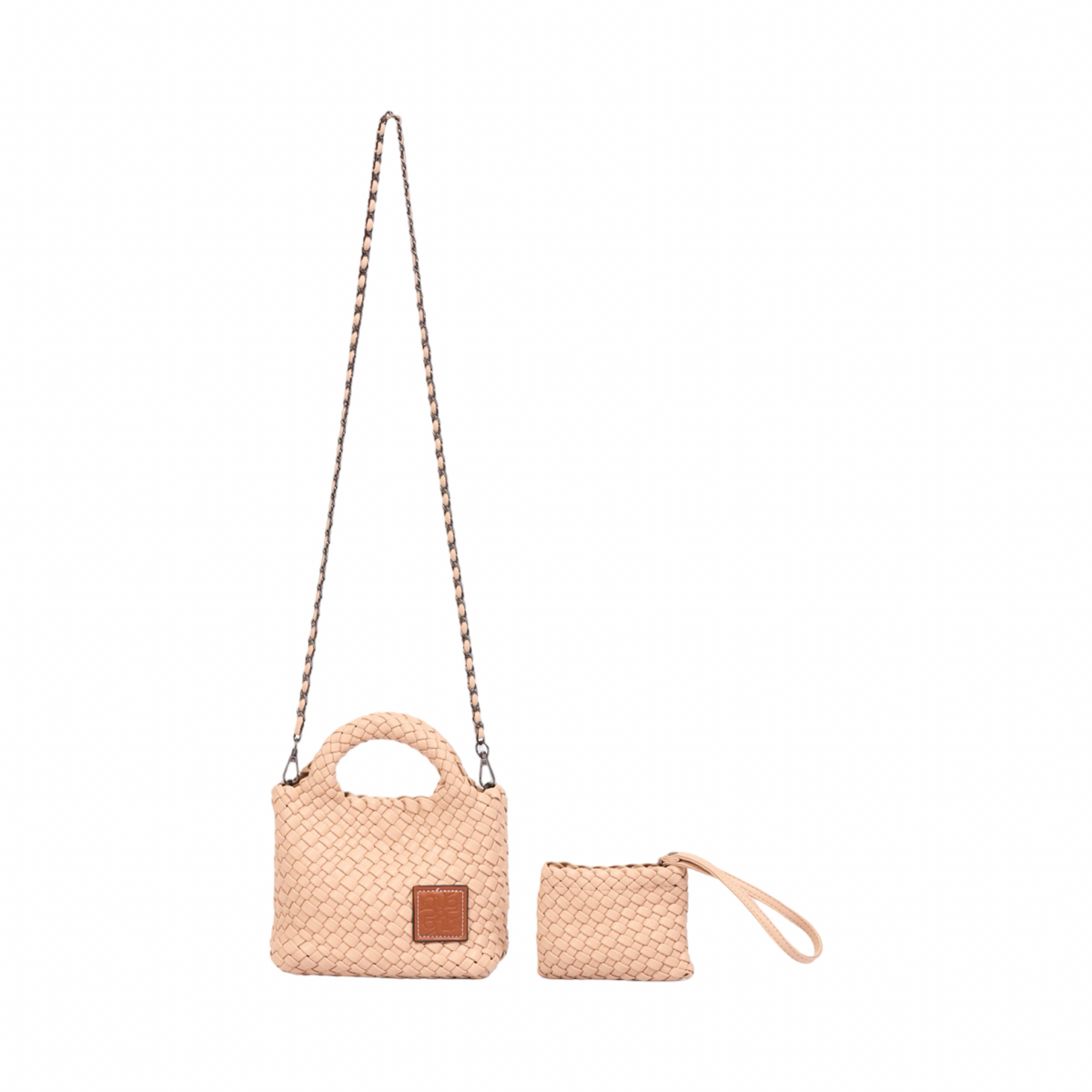Signature Weave – Hobo Crossbody Bag S – Khaki