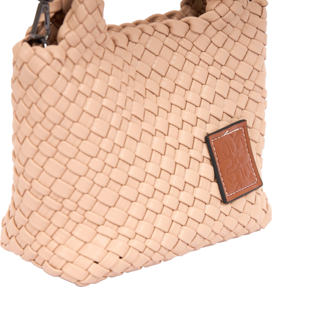 Signature Weave – Hobo Crossbody Bag S – Khaki