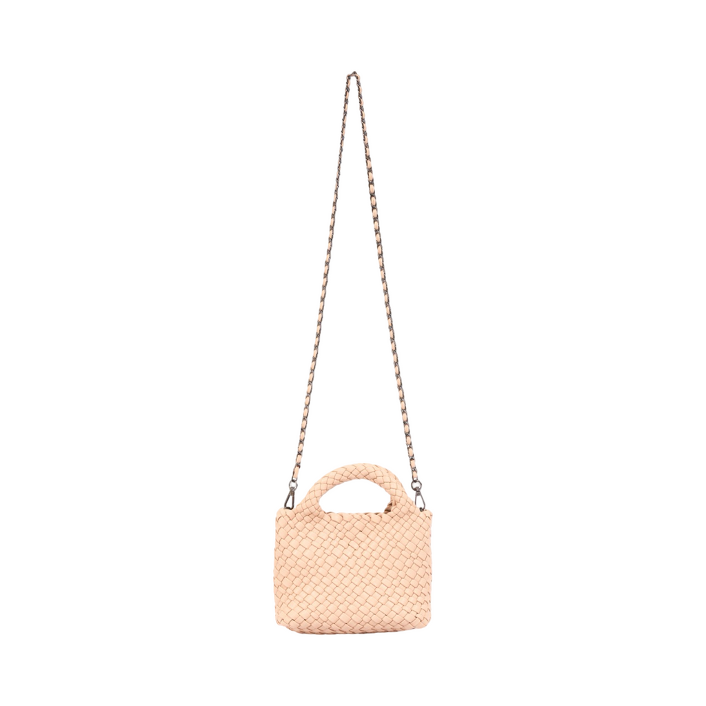 Signature Weave – Hobo Crossbody Bag S – Khaki