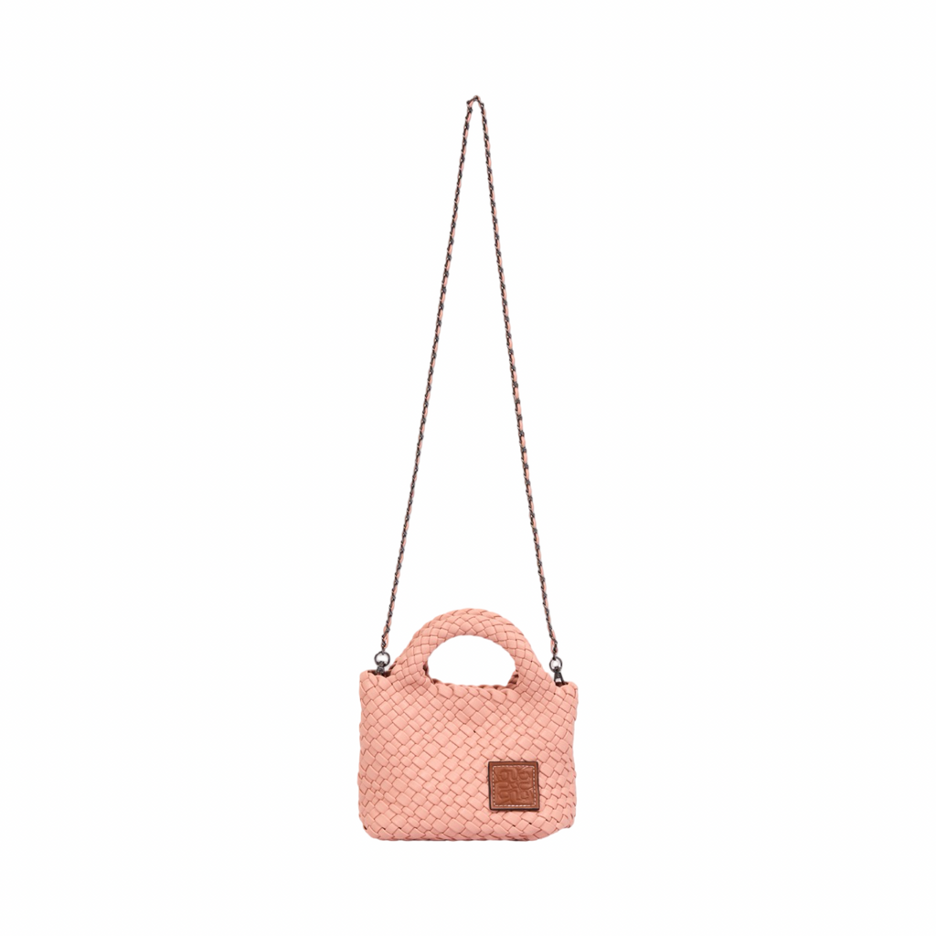 Signature Weave – Hobo Crossbody Bag S – Baby Pink