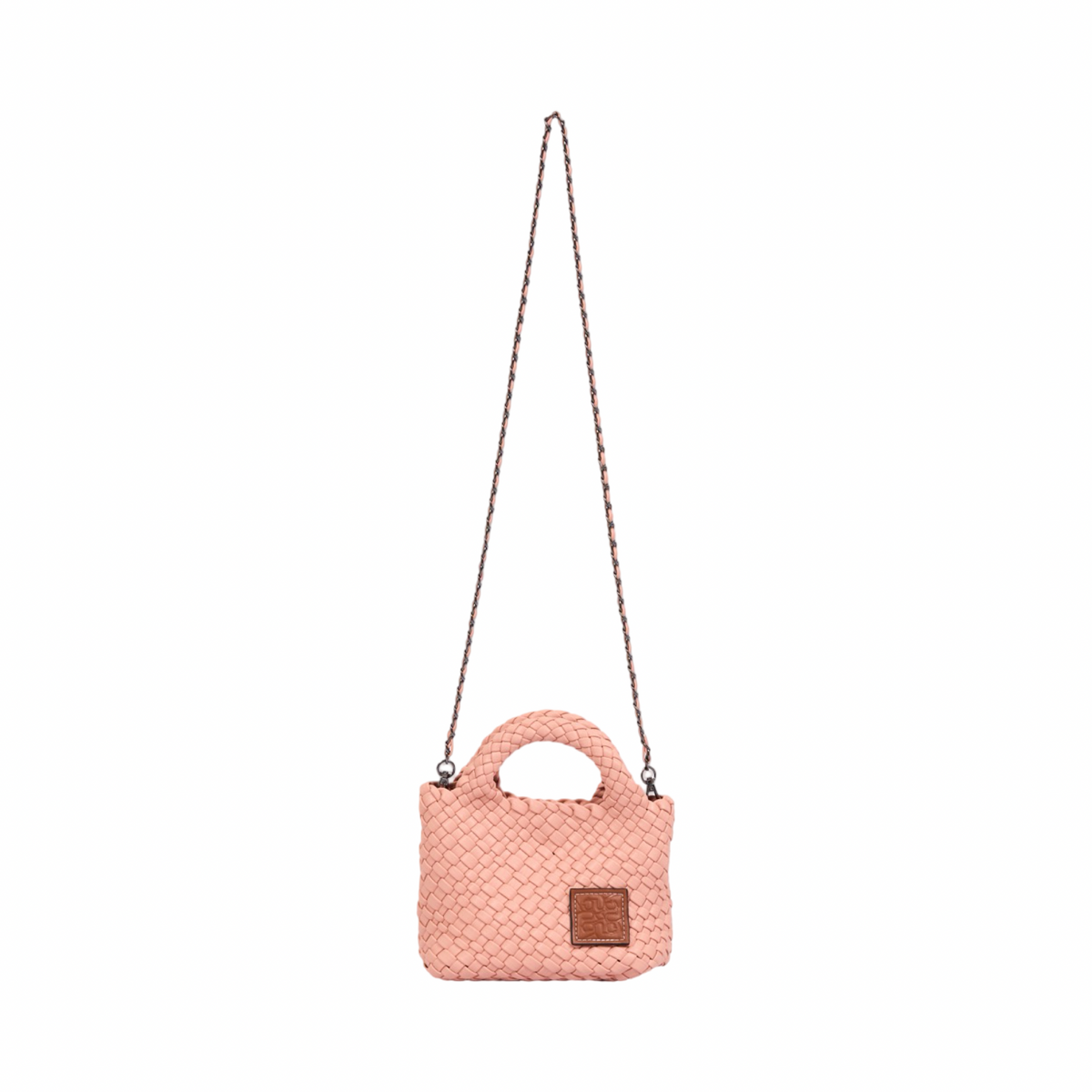 Signature Weave – Hobo Crossbody Bag S – Baby Pink