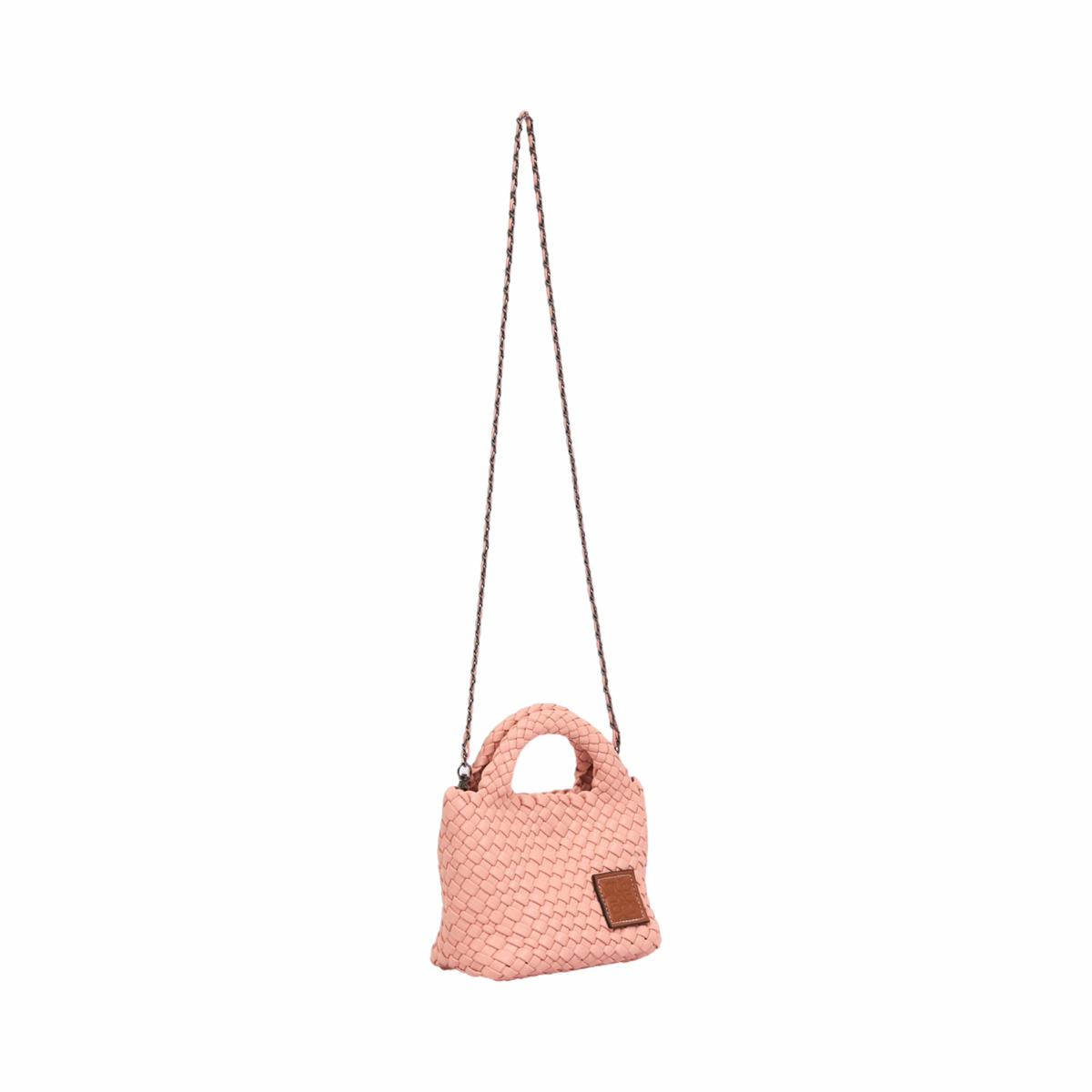Signature Weave – Hobo Crossbody Bag S – Baby Pink