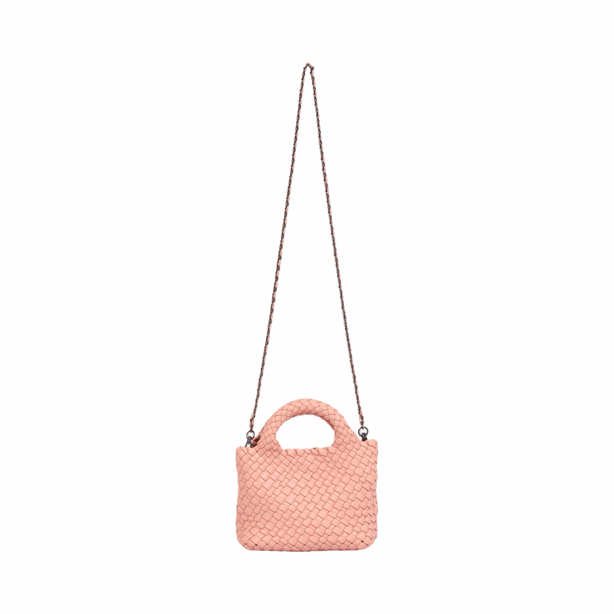 Signature Weave – Hobo Crossbody Bag S – Baby Pink
