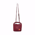 Signature Weave – Hobo Bag M – Red Wine