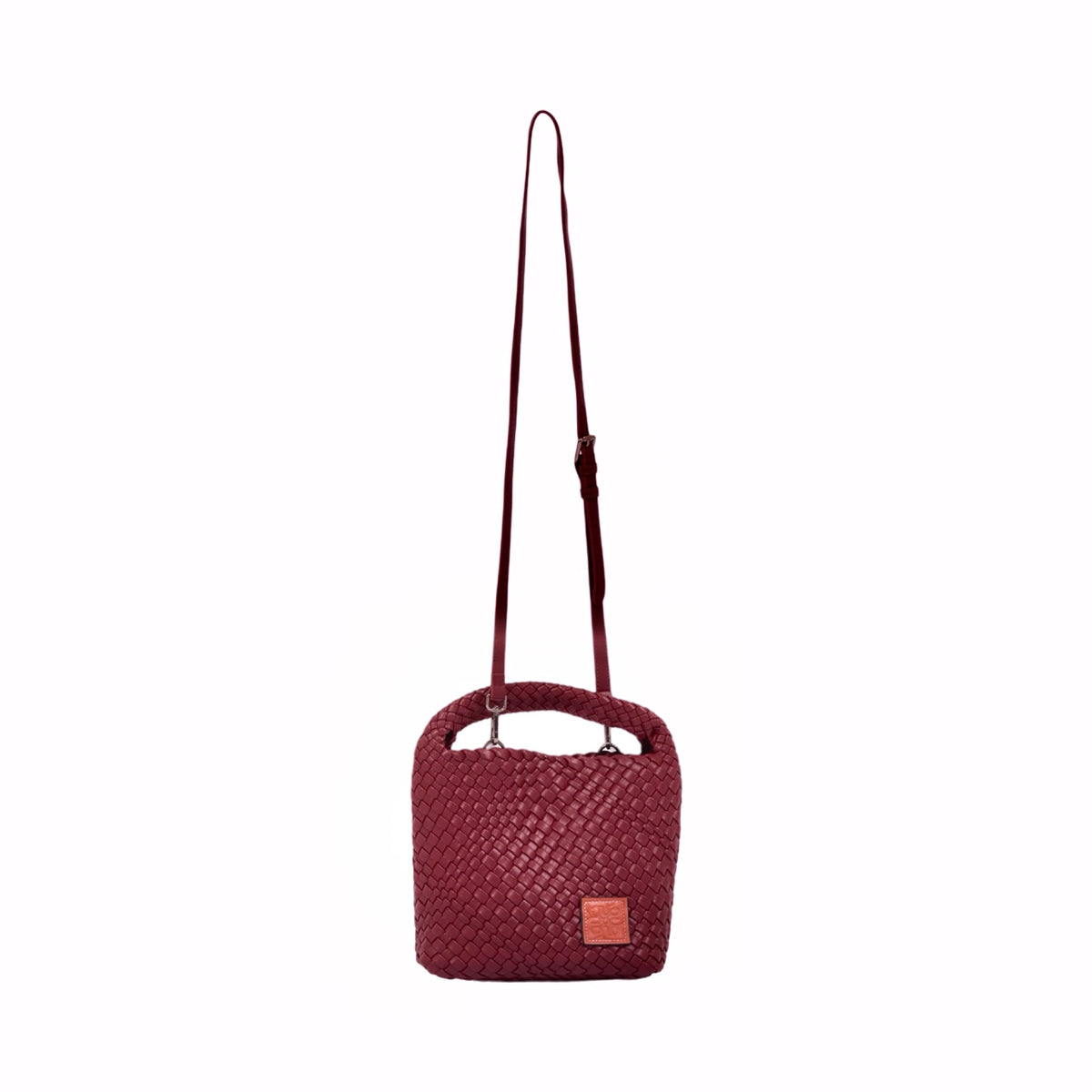 Signature Weave – Hobo Bag M – Red Wine
