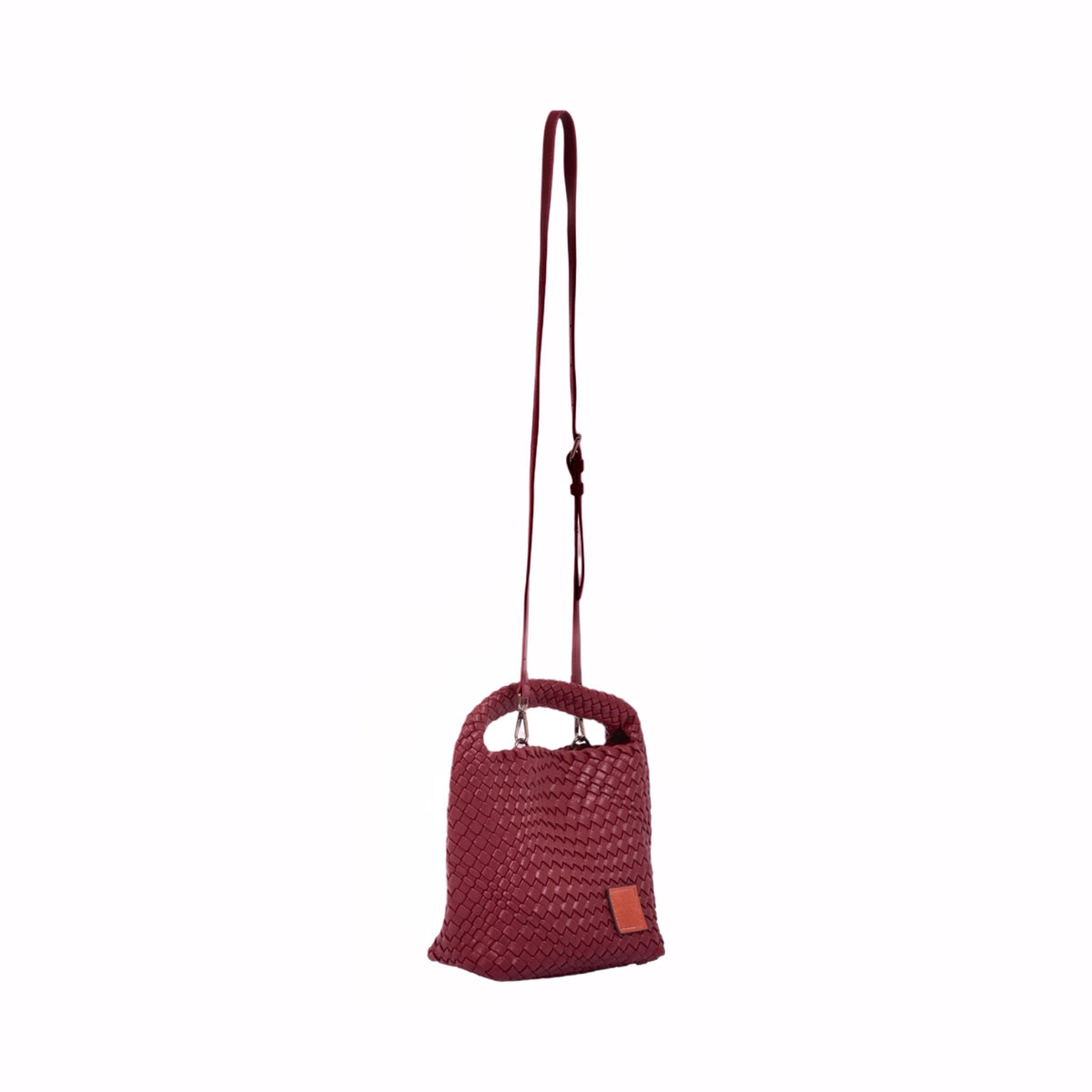 Signature Weave – Hobo Bag M – Red Wine